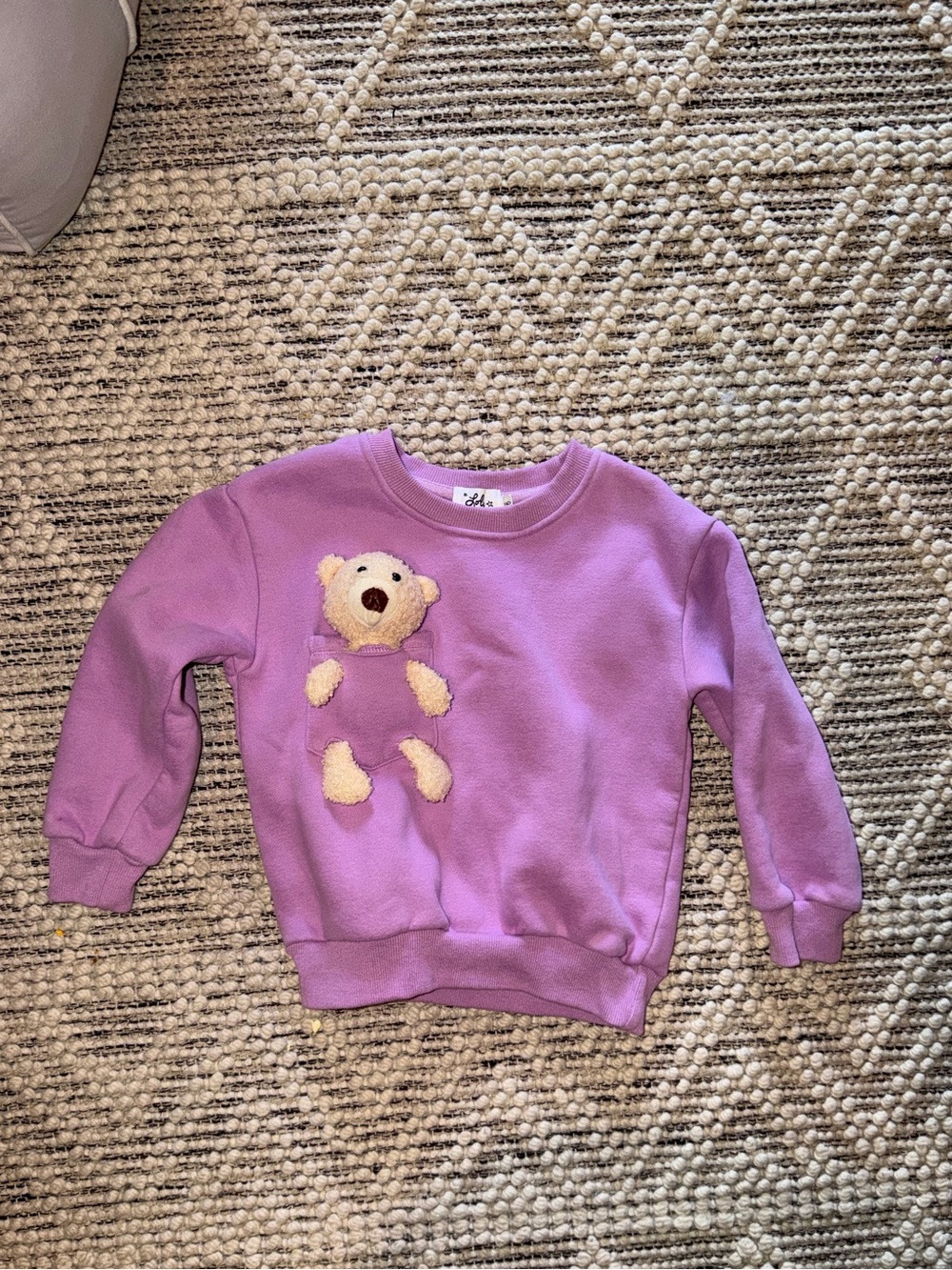 Lola and the Boys Crewneck Sweatshirt with Teddy